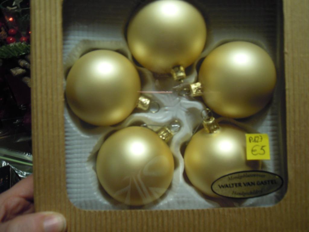kerstballen gouden kleur nieuw, Ophalen, Nieuw