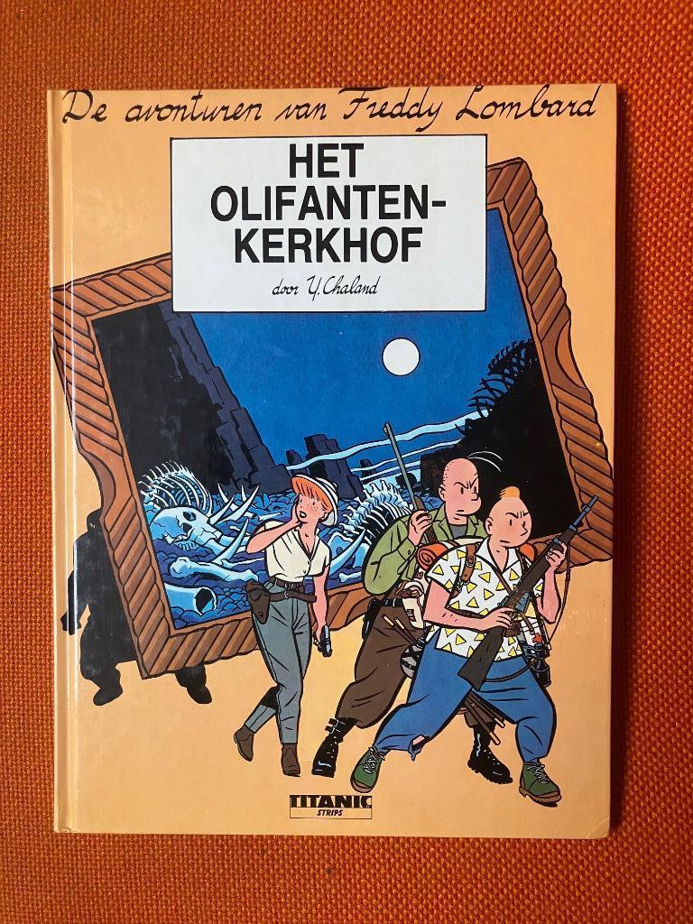 Freddy Lombard - Het olifantenkerkhof, Boeken, Gelezen, Eén stripboek, Chaland, Ophalen of Verzenden