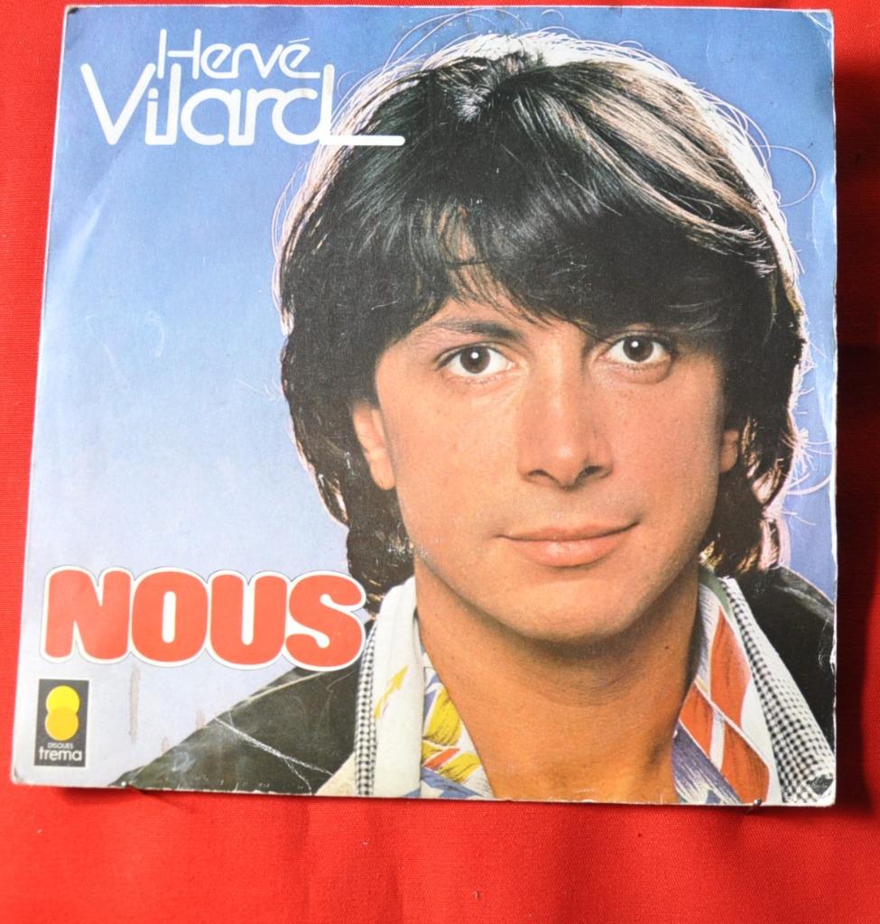 disque vintage 45 tours  herve villard (x20162), Ophalen of Verzenden, Gebruikt