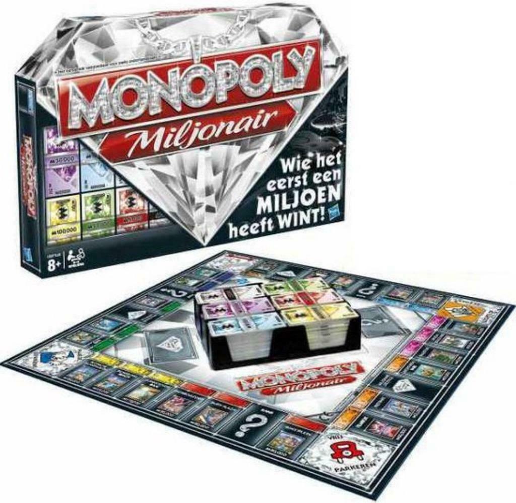 Monopoly Miljonair (bordspel), Vijf spelers of meer, Ophalen of Verzenden, Zo goed als nieuw, Hasbro