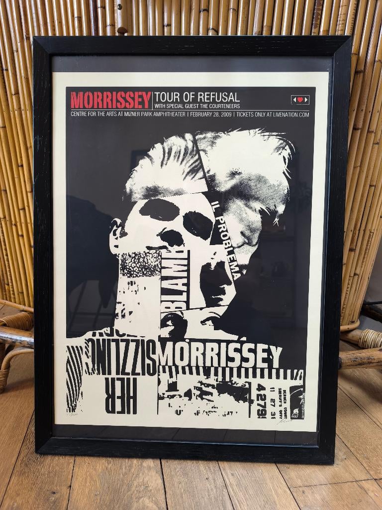 Poster / sérigraphie Morrissey ''years of refusal'' 2009, Antiquités & Art, Art | Lithographies & Sérigraphies, Numéroté, Enlèvement ou Envoi
