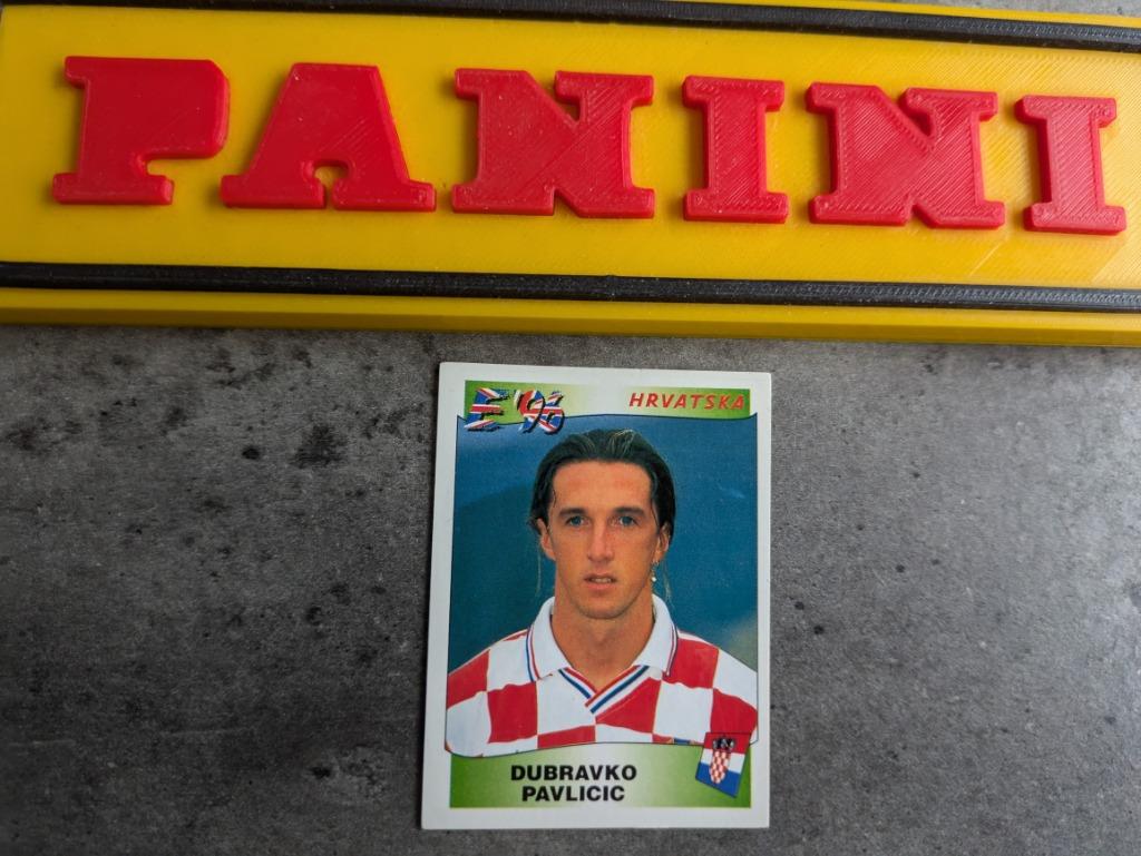 AUTOCOLLANT DE FOOTBALL PAVLICIC PANINI EURO 96 COCA COLA NR, Envoi, Comme neuf, Autocollant
