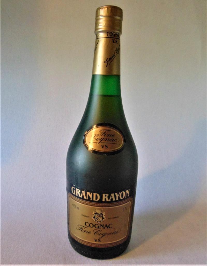 Ancienne bouteille de cognac Grand Rayon, Enlèvement ou Envoi, Neuf, Pleine