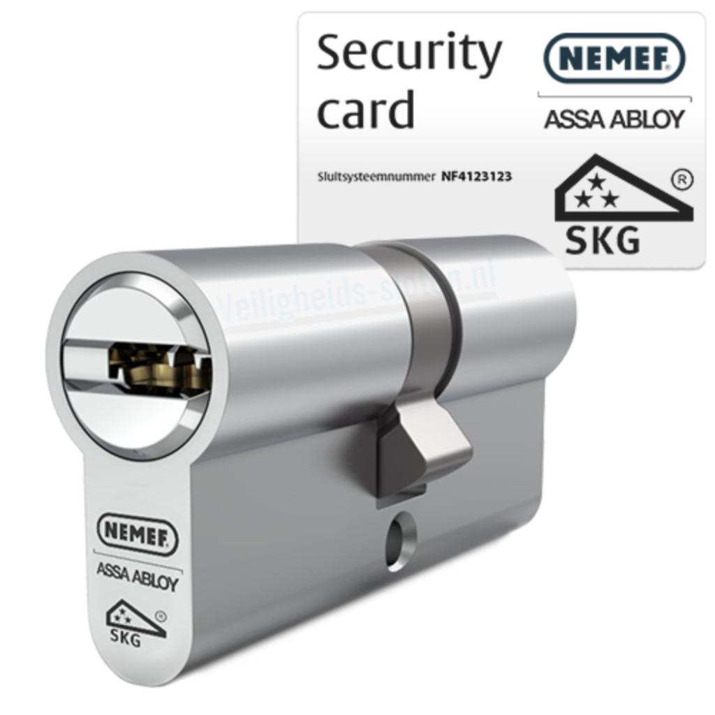 Nemef NF4 cilinder met kerntrekbeveiliging - SKG***, Enlèvement ou Envoi, Neuf, Clé