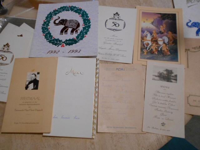 anciens menus de 1911 à 2000, Antiquités & Art, Enlèvement ou Envoi