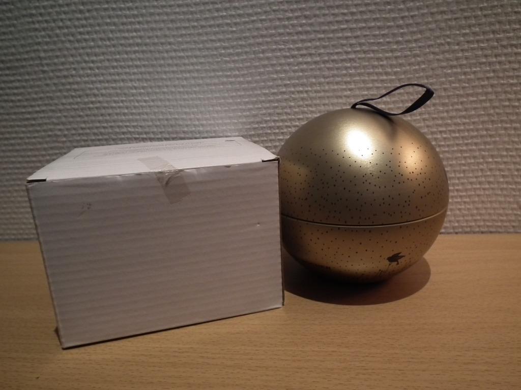 Metalen kerstbal, met doos (Yves Rocher), Verzenden, Zo goed als nieuw