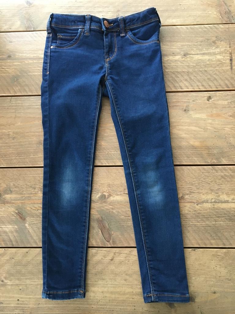 C&A, jean bleu stretch ajustable 128, Pantalon, C&A, Enlèvement ou Envoi, Utilisé
