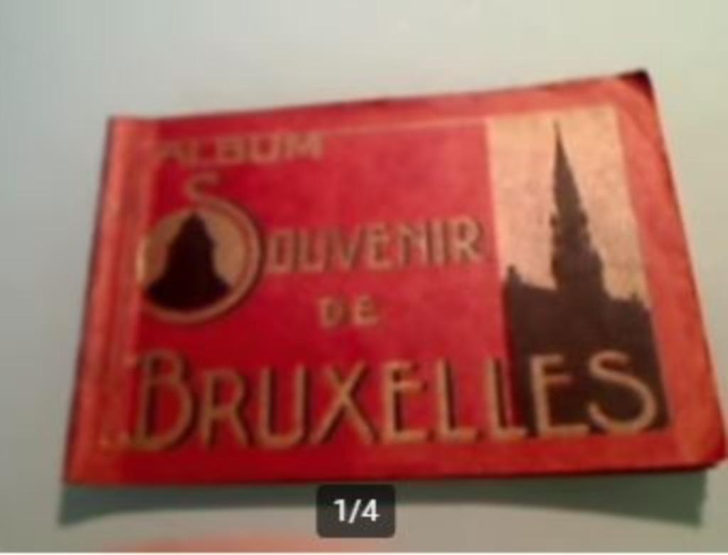 Zeer oud album „Souvenir de Bruxelles”, Ophalen of Verzenden, Ongelopen, Brussel (Gewest)