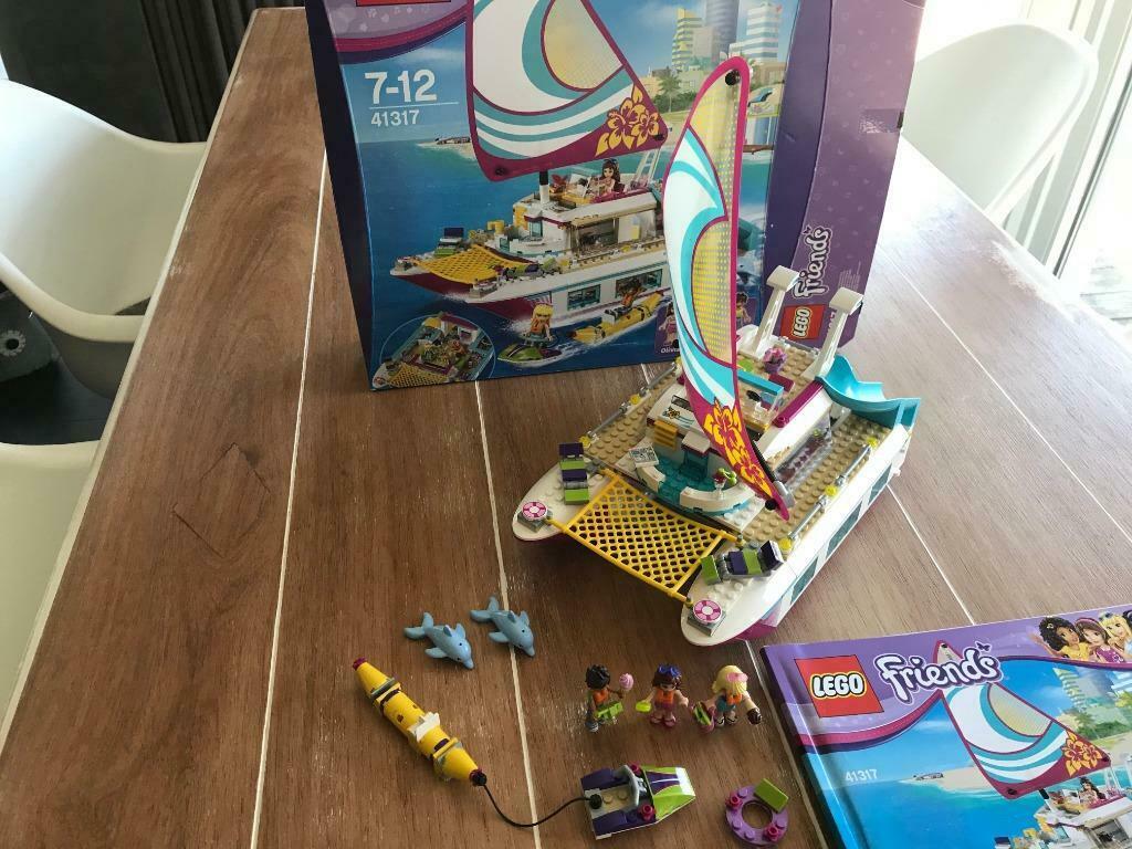 Lego Friends 41317 Sunshine Catamaran, Ophalen of Verzenden, Zo goed als nieuw, Complete set, Lego