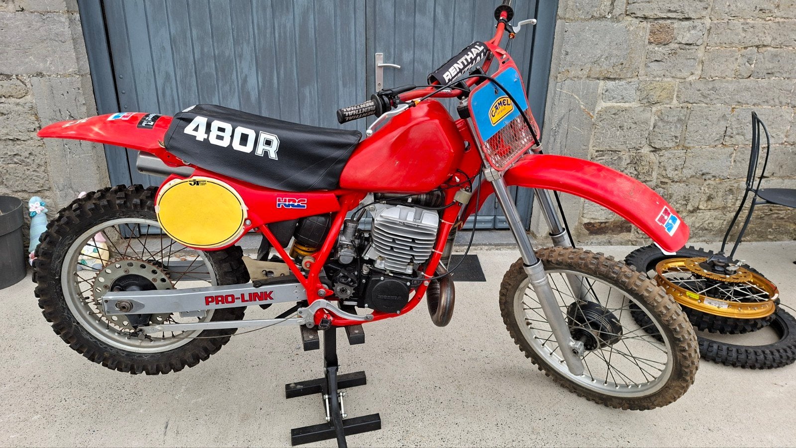 honda cr480 de 1982, Plus de 35 kW, Échappement sport, Moto de cross, 472 cm³
