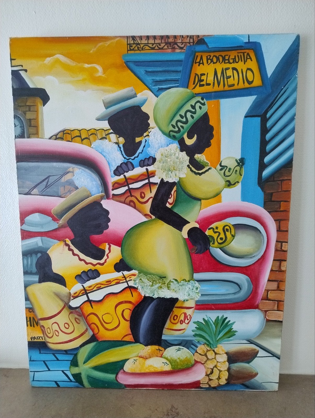 authentieke Cubaanse schilderij, Ophalen, Zo goed als nieuw, Schilderij, Oorspronkelijke maker