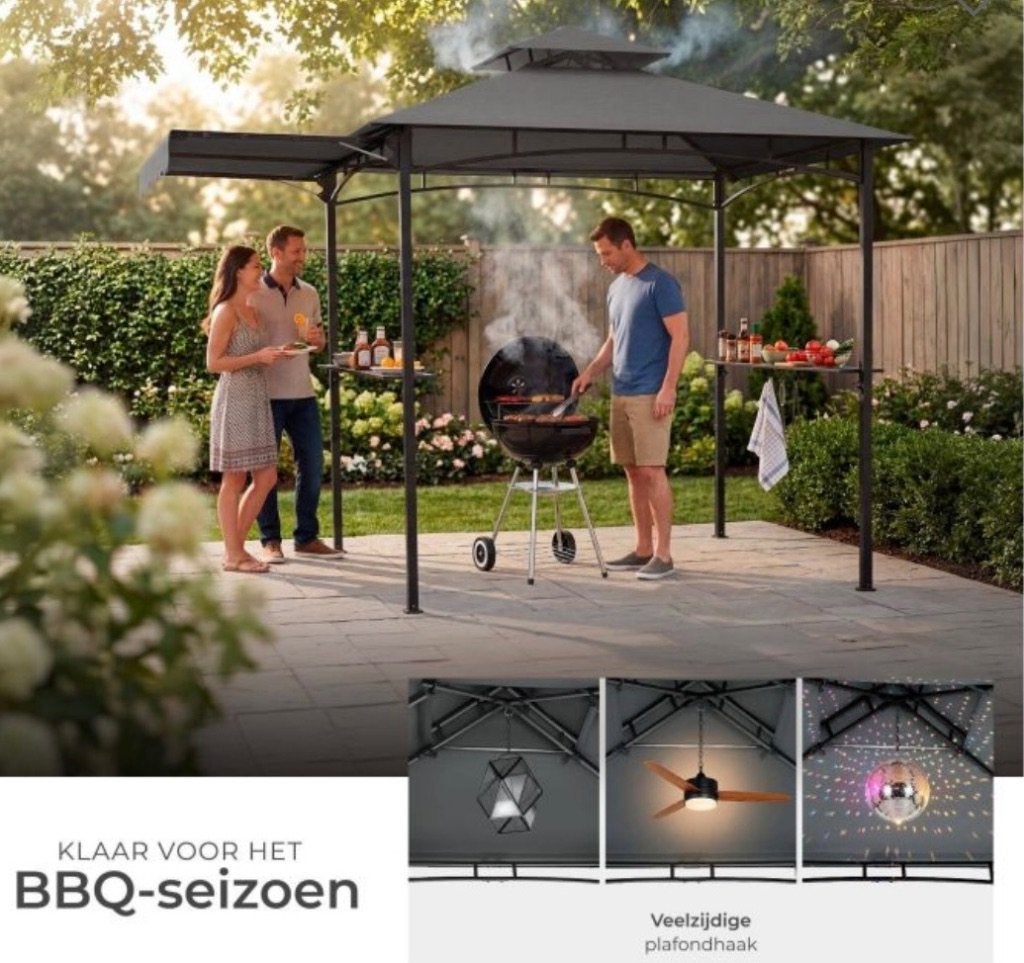 BBQ paviljoen of overkapping, Tuin en Terras, Ophalen, Minder dan 4 meter, Zo goed als nieuw, Paviljoen