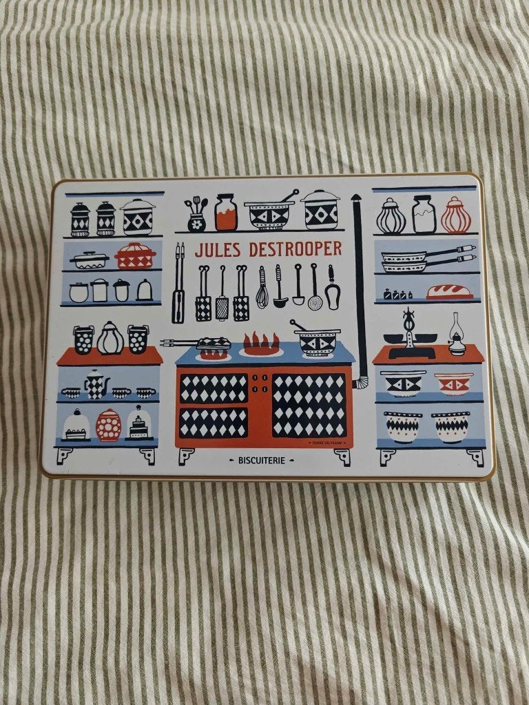Origineel Jules Destrooper Koekjesblik Limited Retro Keuken, Verzamelen, Ophalen, Zo goed als nieuw