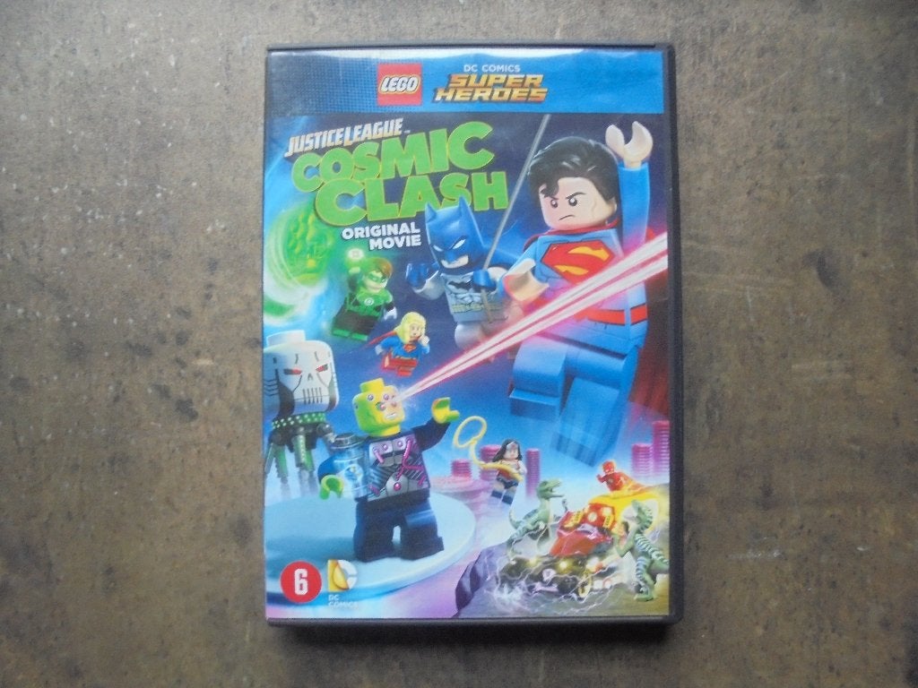 Lego DVD DC Justice League Cosmic Clash (zie foto's), Gebruikt, Tekenfilm, Overige soorten, Ophalen of Verzenden