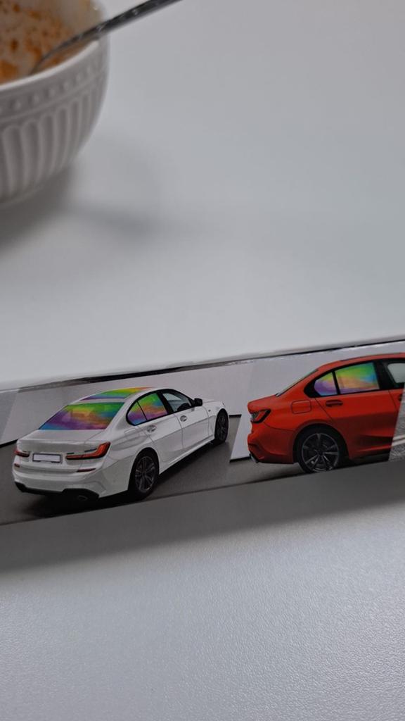 Papier de couleurs pour voiture, Enlèvement