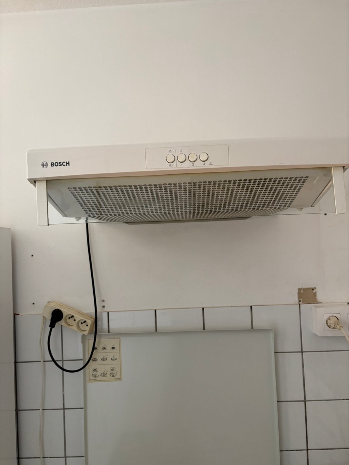 Petite hotte bosch, Electroménager, Enlèvement, Comme neuf