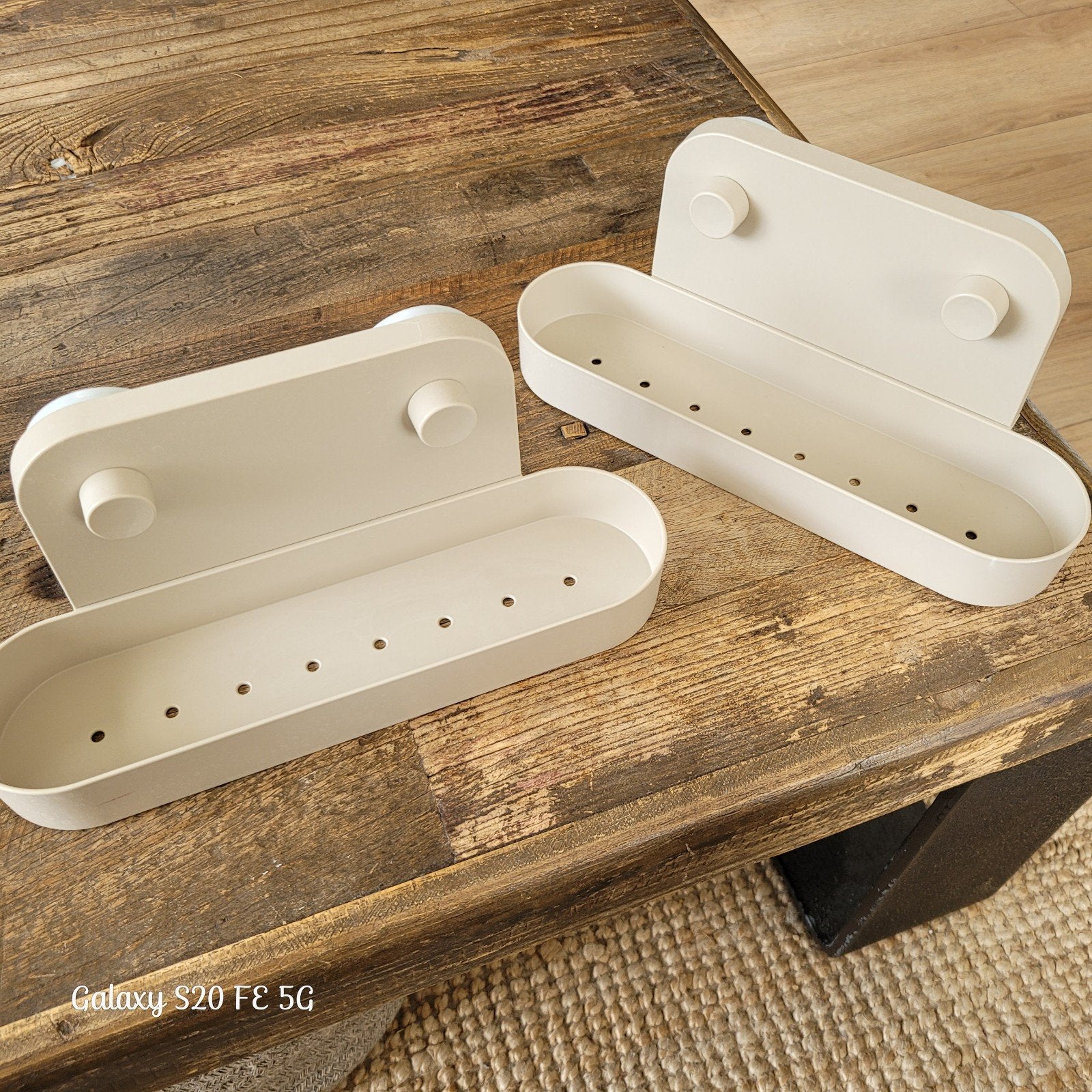 Lot de 2 Étagères à ventouse IKEA ÖBONÄS, Maison & Meubles, Enlèvement, Comme neuf, Autres types