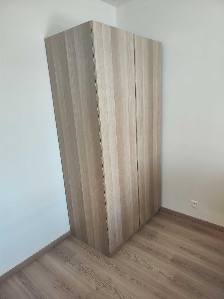 IKEA PAX kast 100x58x201 eikfineer, Huis en Inrichting, 100 tot 150 cm, 200 cm of meer, Zo goed als nieuw, 50 tot 75 cm