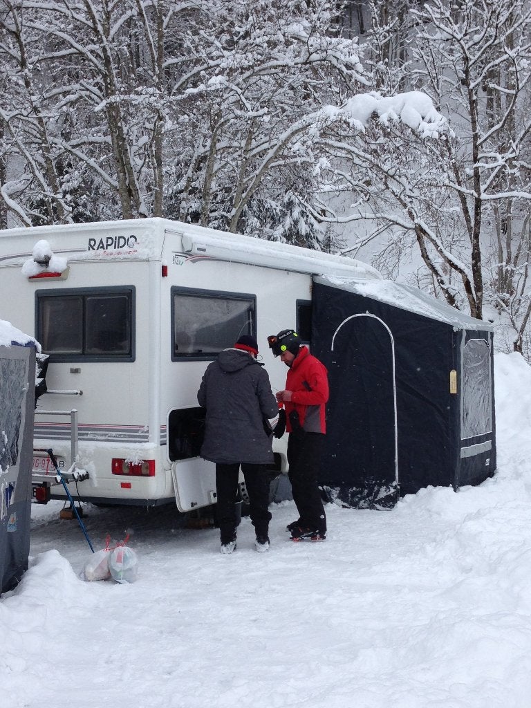 WINTERTENTJE  CAMPER, Caravans en Kamperen, Ophalen, Gebruikt, Polyester