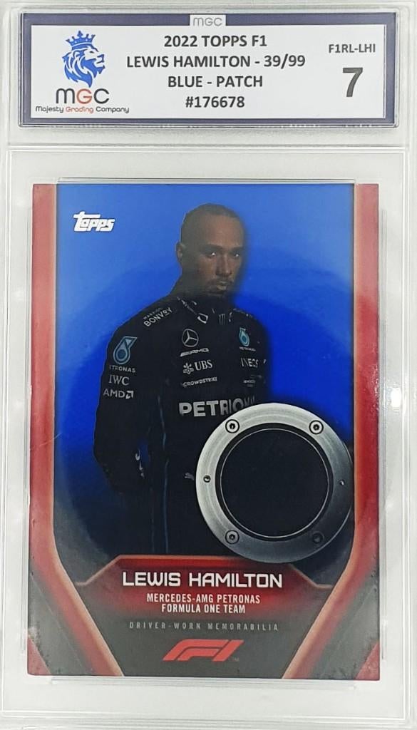 2022 F1 Topps - Lewis Hamilton - 39/99 - Blue Patch Relic, Envoi, Neuf, ForTwo