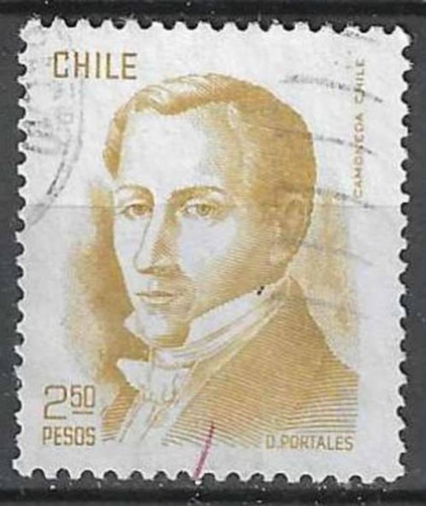 Chili 1976 - Yvert 495 - Diego Portales (ST), Envoi, Affranchi