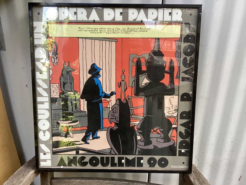 BD-E.P Jacobs-blake& mortimer-serigraphie Angoulême 1990, Livres, BD, Enlèvement ou Envoi, Edgar P. Jacobs, Une BD, Utilisé