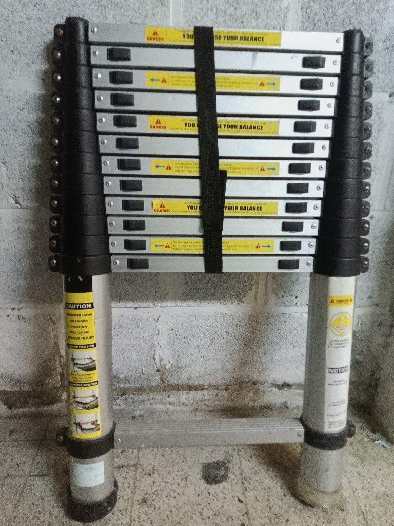 Échelle télescopique 3m80 hauteur, Enlèvement, Utilisé, Échelle