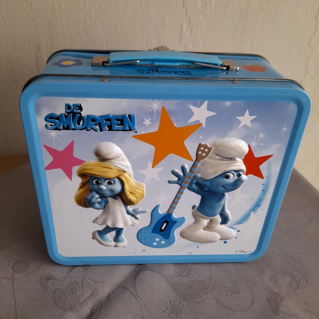 Metalen valiesje  De Smurfen - Les Schtroumpfs., Collections, Enlèvement ou Envoi, Utilisé, Ustensile