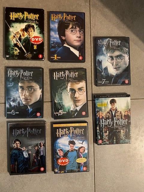Harry Potter Volledige reeks:  8 DVD's  Perfecte staat, Vanaf 9 jaar, Ophalen of Verzenden, Zo goed als nieuw, Fantasy