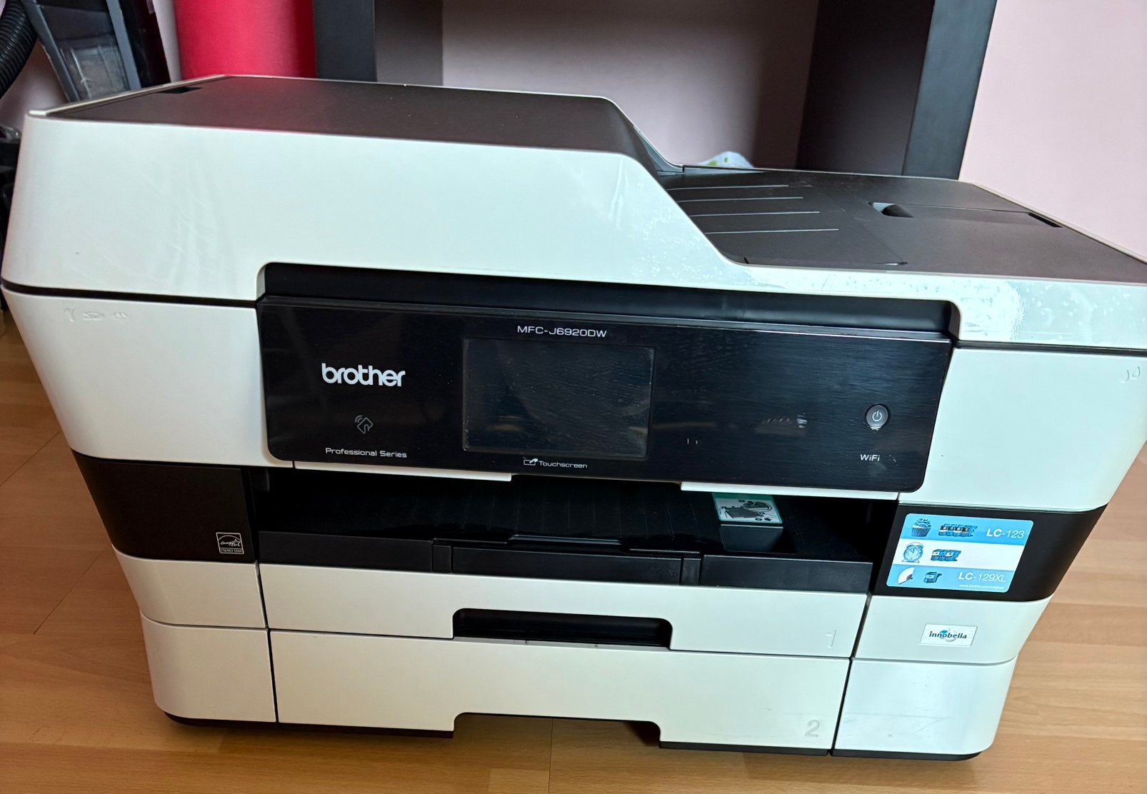 Laserprinter van Brother met nieuw pak inktpatronen, Computers en Software, Ophalen, Gebruikt, Mailen, Laserprinter