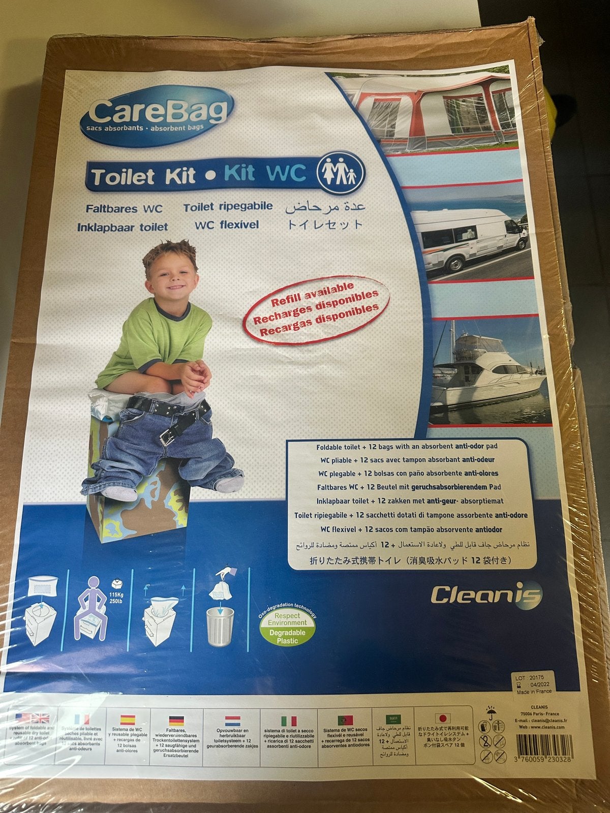 Carebag toiletset, Ophalen, Nieuw