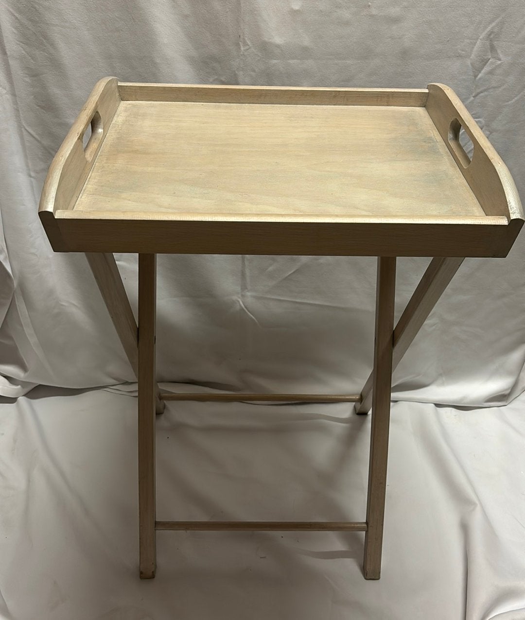 Landelijke bijzettafel/serveertafel hout, Ophalen, Zo goed als nieuw, Hout
