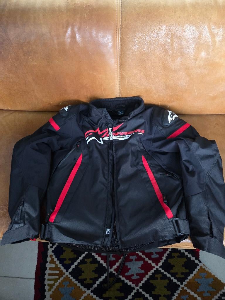 Alpinestars motorjas zwart/rood, maat M, Enlèvement, Seconde main, Manteau | tissu, Alpinestars
