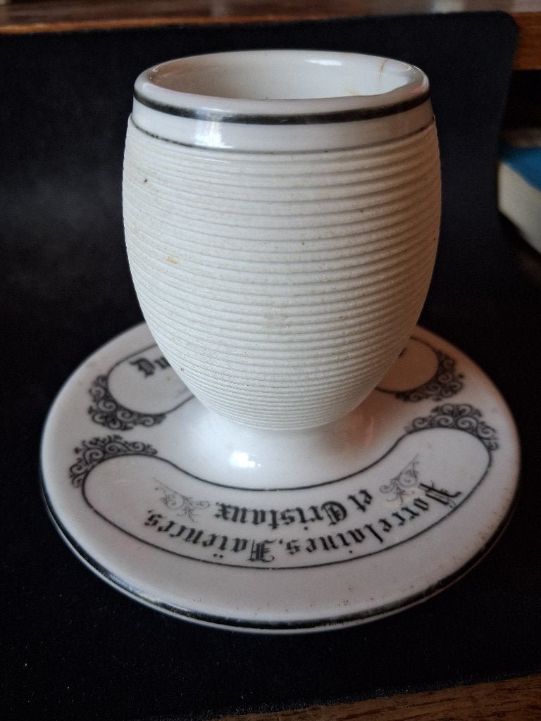 antieke porseleinen luciferhouder, Antiek en Kunst, Ophalen