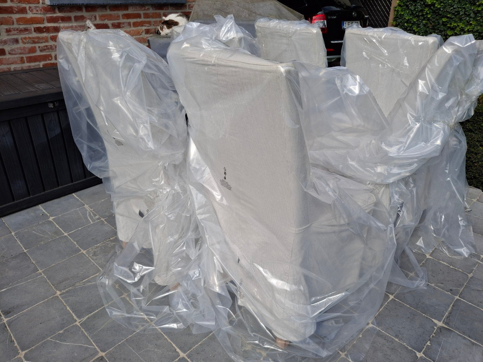 Eetkamerstoelen 6 stuks 150€ 0494/29.29.24, Jardin & Terrasse, Gravier, Rochers & Caillasse, Enlèvement