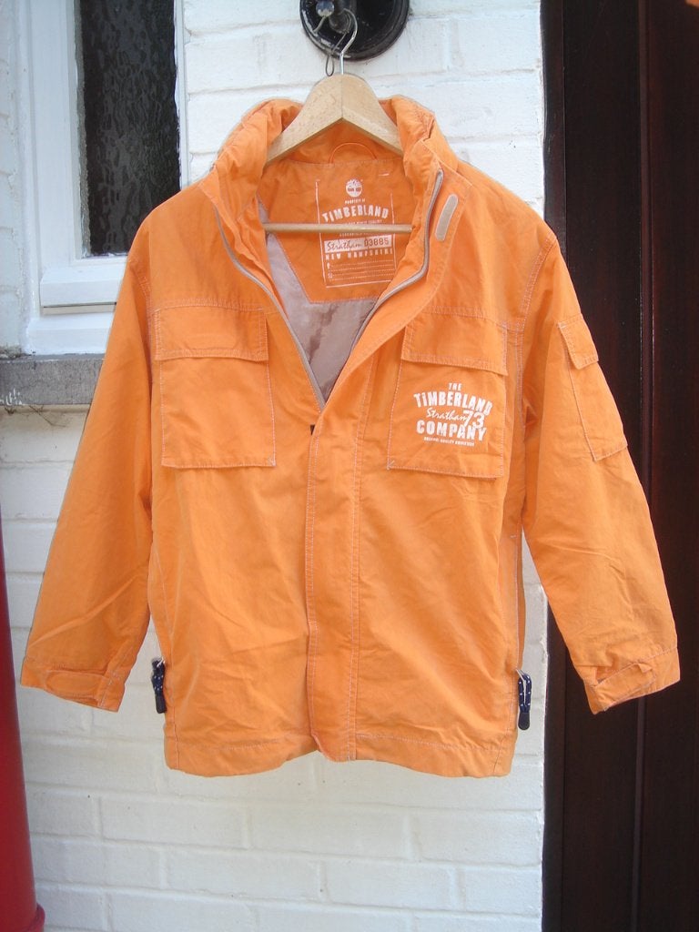 VESTE SPORT TIMBERLAND BON ÉTAT, Enlèvement, Porté, Orange, Général