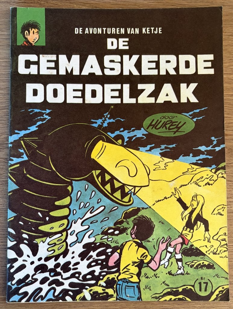 Ketje - De gemaskerde doedelzak -17-1e dr(1971) Strip, Meerdere stripboeken, Ophalen of Verzenden, Zo goed als nieuw