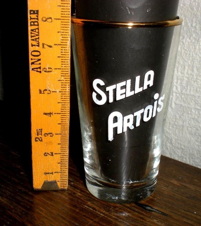 Stella Artois Galopin 8 cm, Ophalen of Verzenden, Zo goed als nieuw, Glas of Glazen, Stella Artois