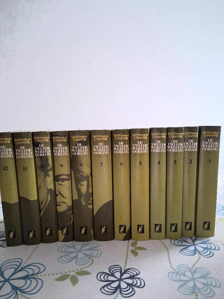 12delige boekenreeks Winston Churchill, Enlèvement ou Envoi, Général, Deuxième Guerre mondiale, Utilisé