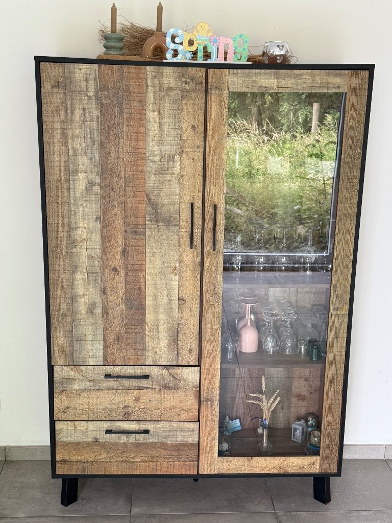 Vaisselier et citrine, Avec tiroir(s), 25 à 50 cm, 100 à 150 cm, Utilisé