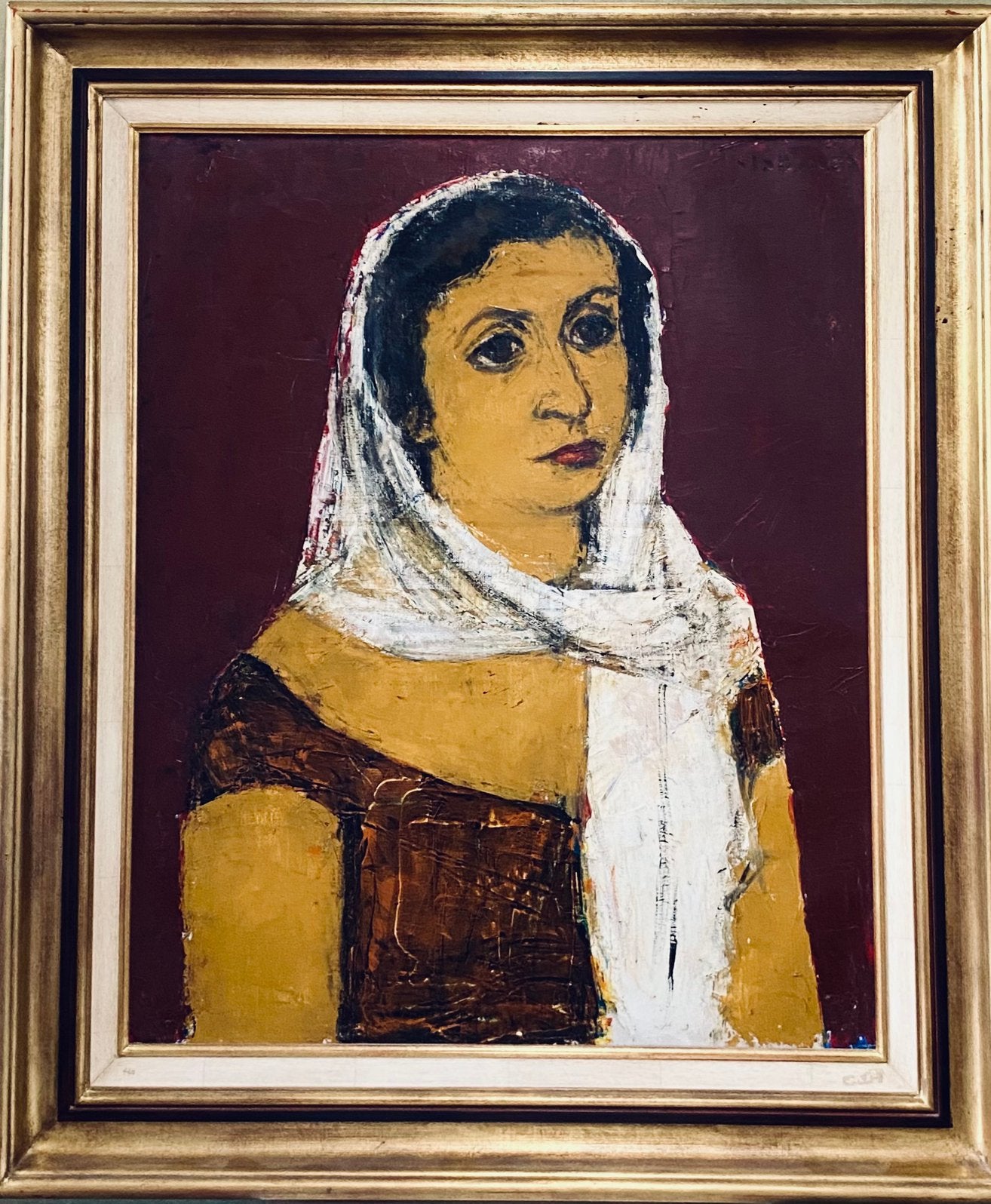 Portret Carina Rik Sabbinck 1914-1991, Antiek en Kunst, Kunst | Schilderijen | Modern, Ophalen of Verzenden, Portret