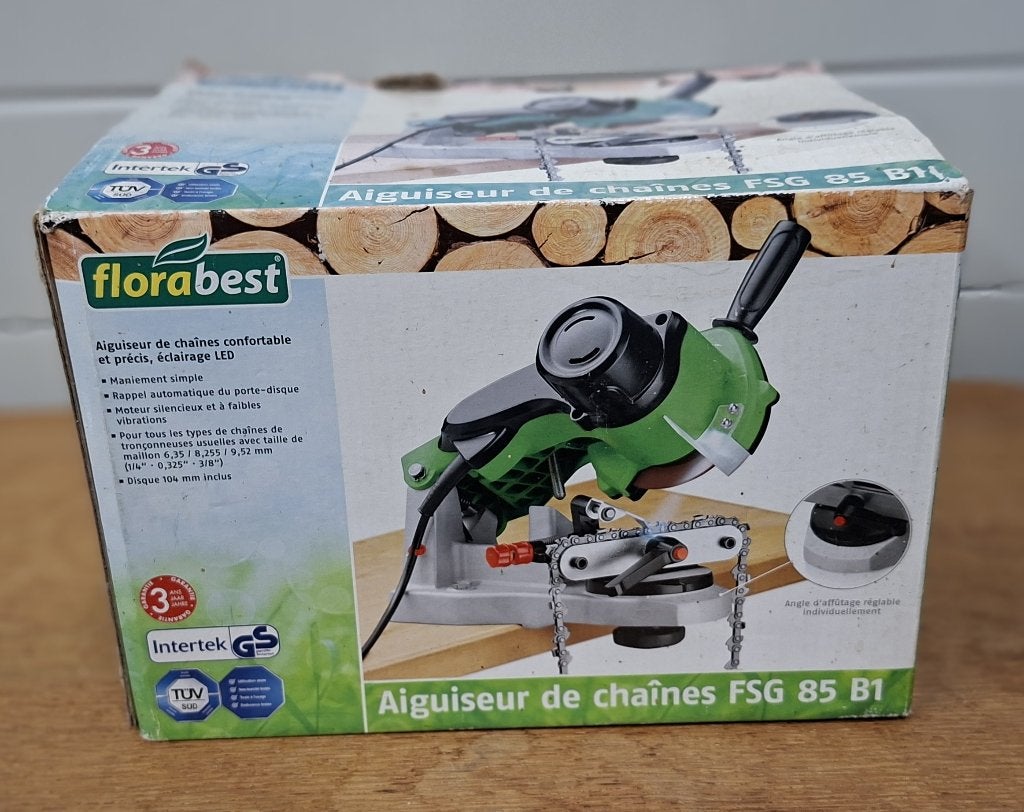 Kettingslijp-apparaat Florabest (nieuw)., Doe-het-zelf en Bouw, Ophalen of Verzenden, Nieuw, Kettingzaag