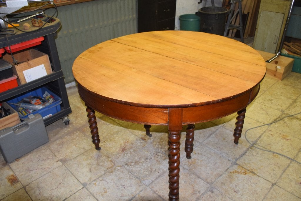 antieke kersenhouten tafel, Ophalen