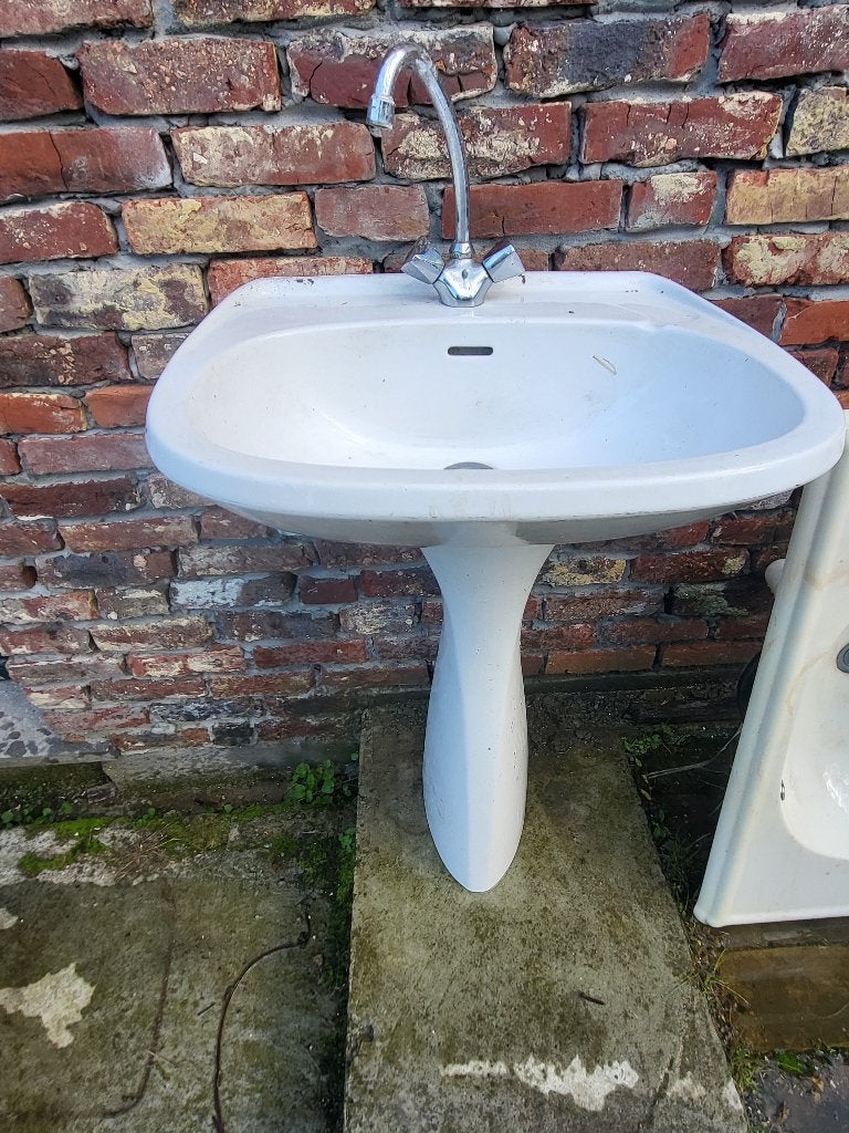 lavabo - wastafel, Ophalen, Gebruikt, Steen, Wastafel