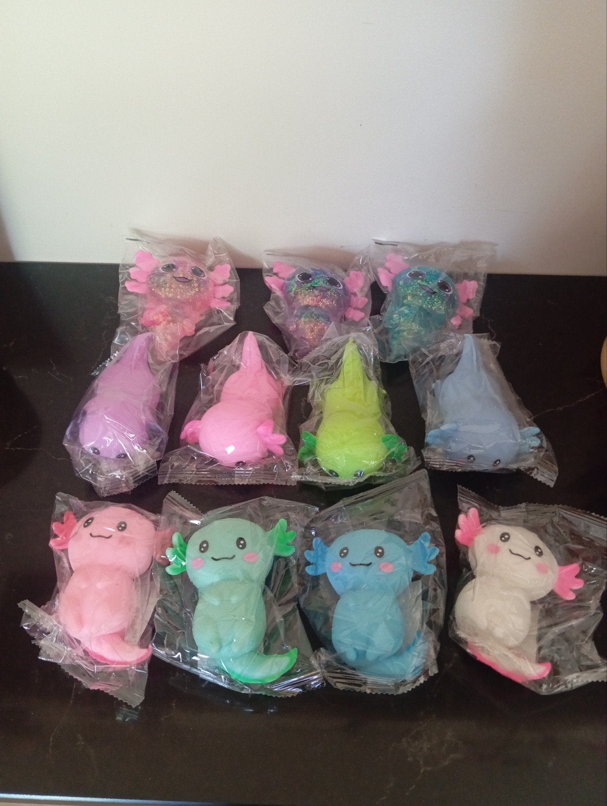 lot axolotl squishy's, Kinderen en Baby's, Speelgoed | Actiefiguren, Ophalen of Verzenden