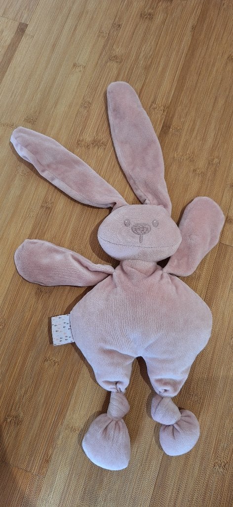 Nattou oudroze konijnenknuffel, Overige merken, Ophalen of Verzenden, Middelgroot (20 tot 80 cm), Roze