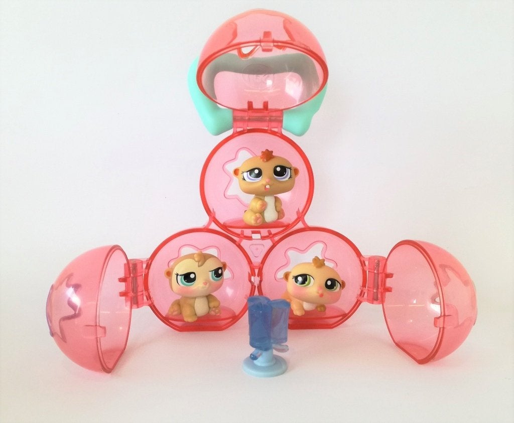 Ensemble de triplets hamsters Littlest Pet Shop #1477 #1478, Enlèvement ou Envoi, Utilisé