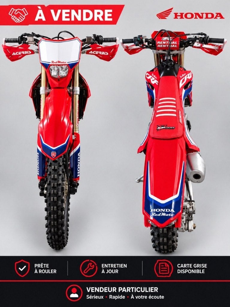 Honda CRF enduro, Motoren, 450 cc, Occasion, Particulier, Enduro
