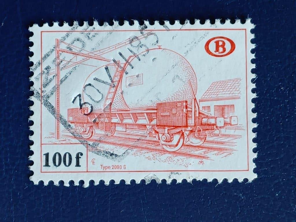 Postzegels Belgie, Postzegels en Munten, Ophalen of Verzenden, Gestempeld, Treinen, Gestempeld