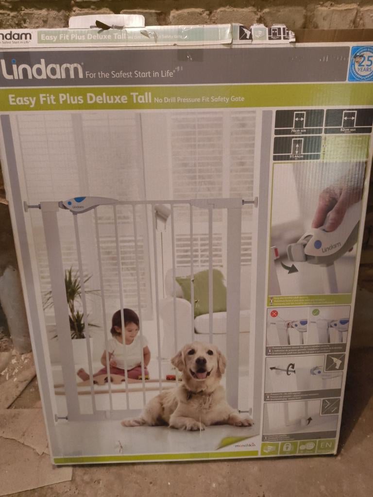 Barrière sans perçage Lindam, Kinderen en Baby's, Traphekjes, Ophalen
